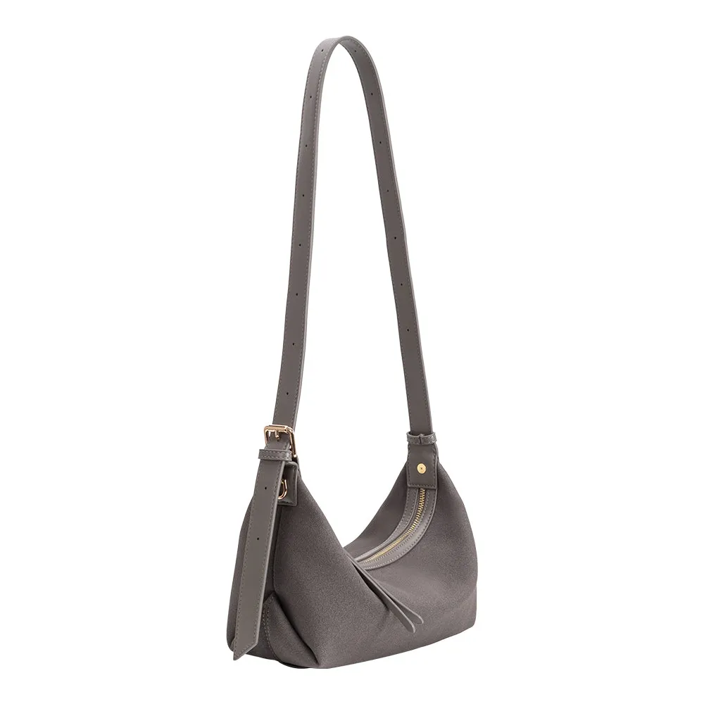 Lilith Gray Vegan Suede Top Handle Bag sold by Melie Bianco product image thumbnail 3
