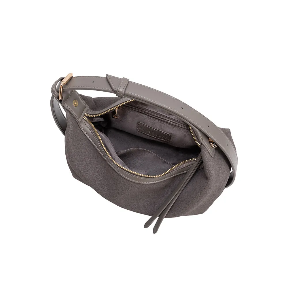 Lilith Gray Vegan Suede Top Handle Bag sold by Melie Bianco product image thumbnail 5
