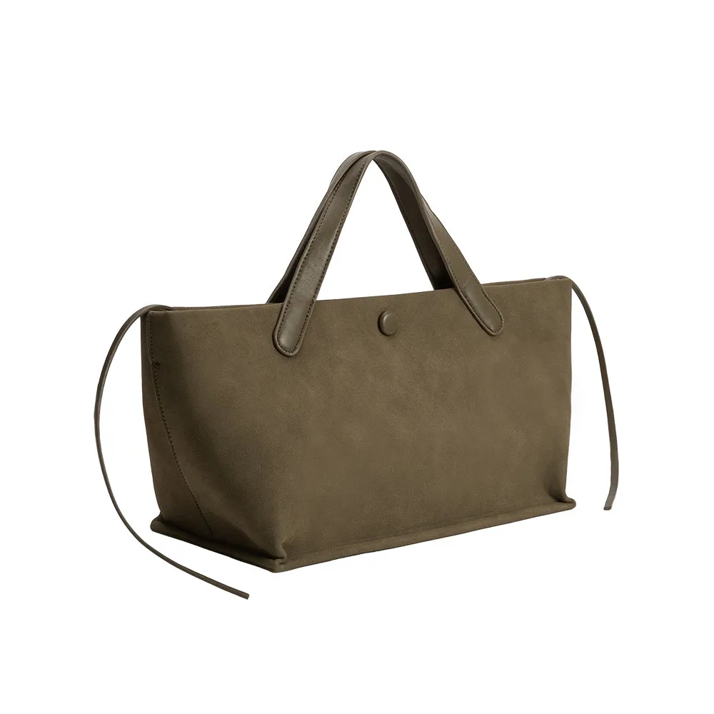 Jill Olive Recycled Vegan Suede Tote Bag sold by Melie Bianco product image thumbnail 2
