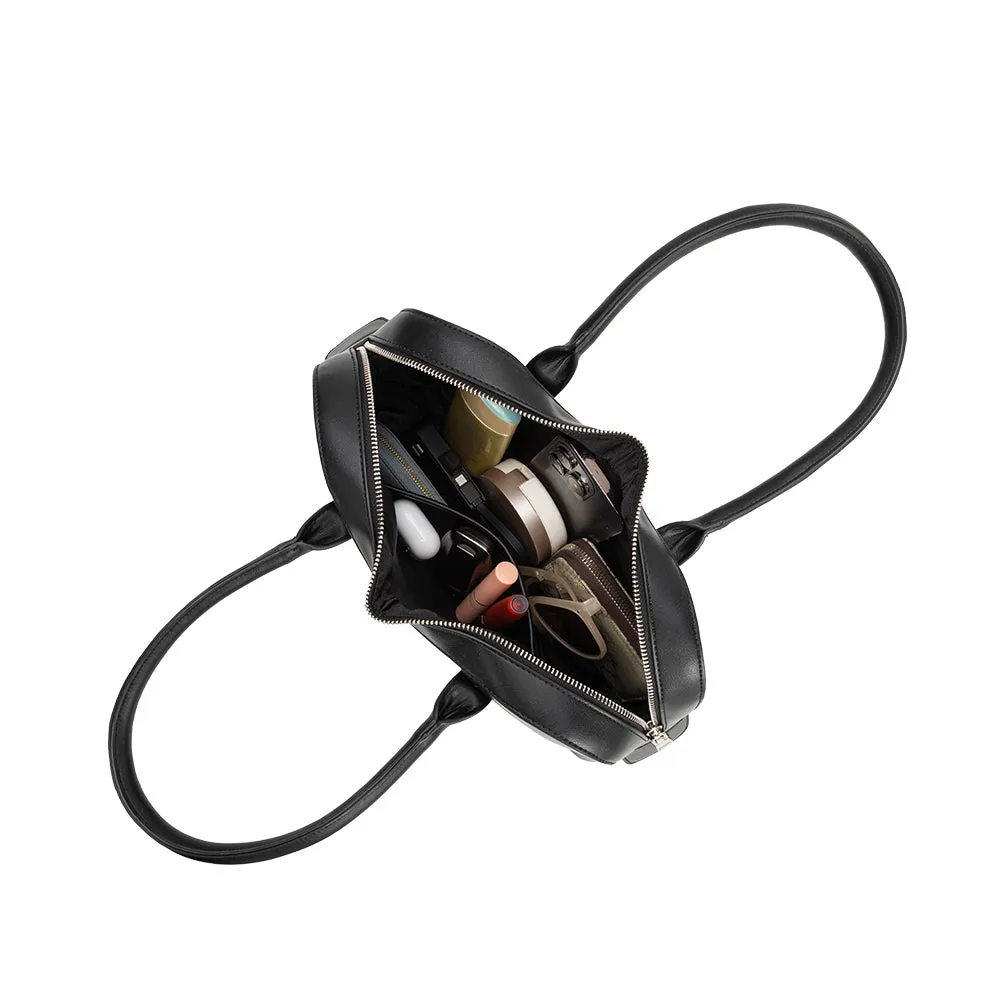 Tilda Black Recycled Vegan Shoulder Bag sold by Melie Bianco product image thumbnail 5