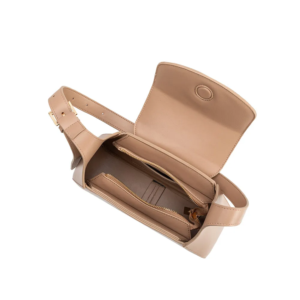 Melody Nude Recycled Vegan Shoulder Bag sold by Melie Bianco product image thumbnail 4