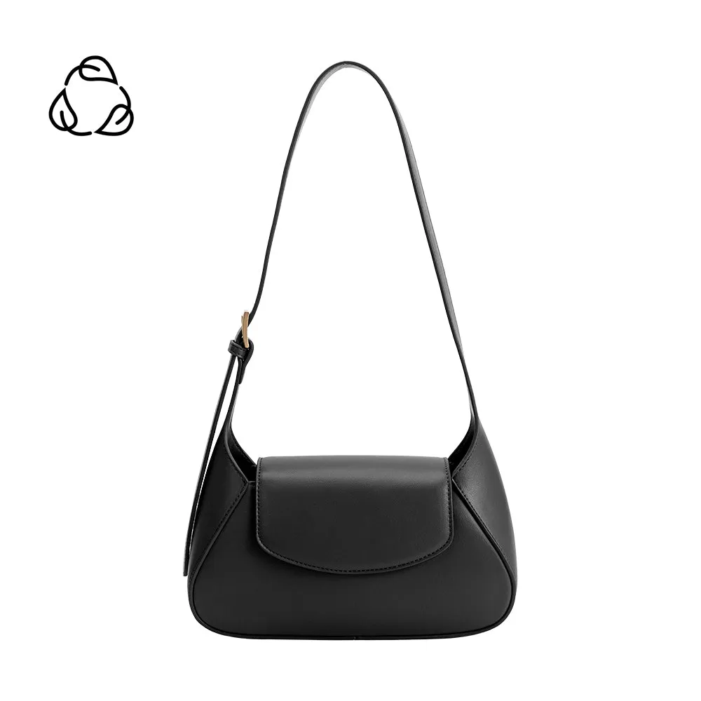 Melody Black Recycled Vegan Shoulder Bag sold by Melie Bianco