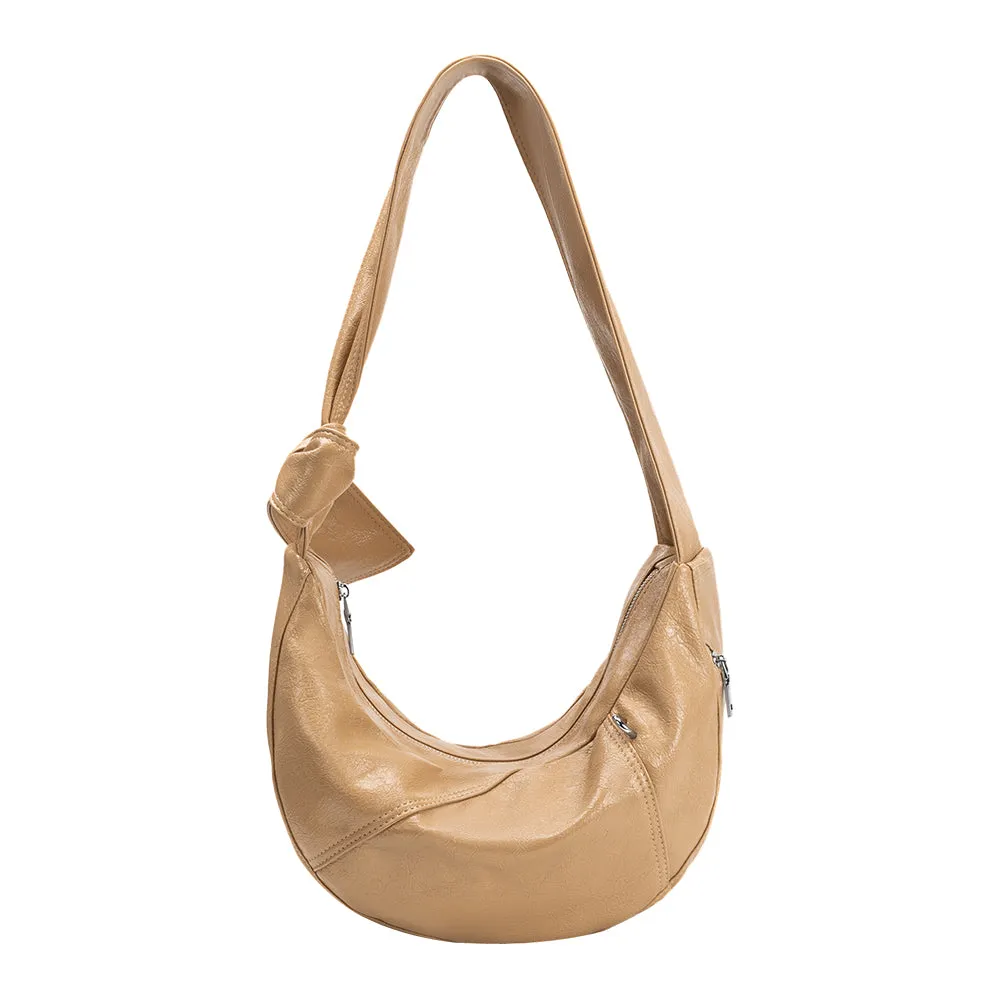 Bambi Tan Vegan Leather Shoulder Bag sold by Melie Bianco