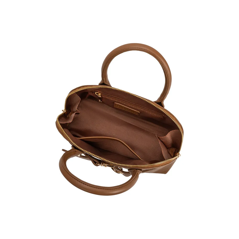 Rue Mocha Recycled Vegan Top Handle Bag sold by Melie Bianco product image thumbnail 4