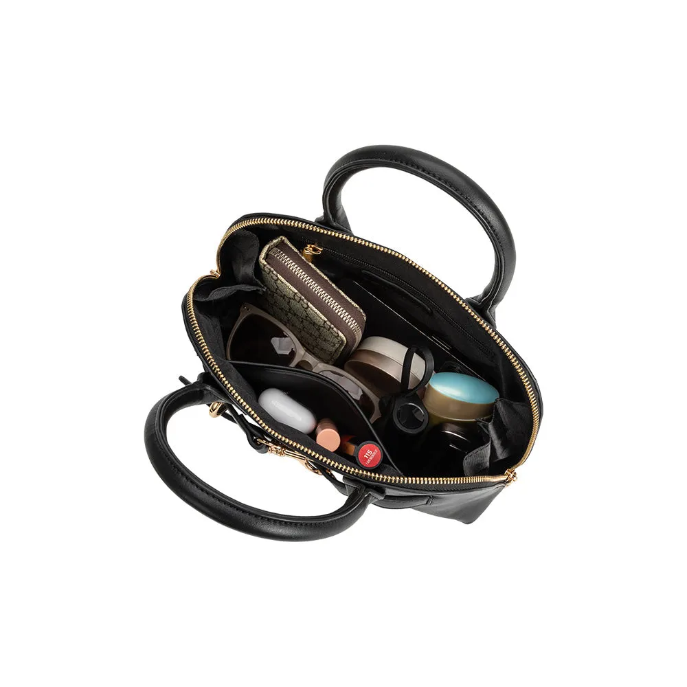 Rue Black Recycled Vegan Top Handle Bag sold by Melie Bianco product image thumbnail 5