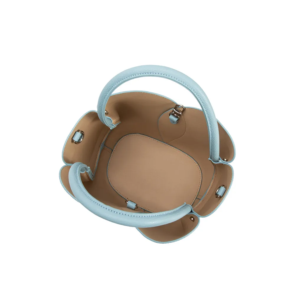 Tulip Blue Recycled Vegan Top Handle Bag sold by Melie Bianco product image thumbnail 5