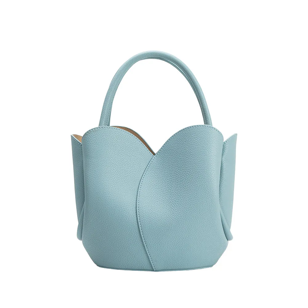 Tulip Blue Recycled Vegan Top Handle Bag sold by Melie Bianco product image thumbnail 3