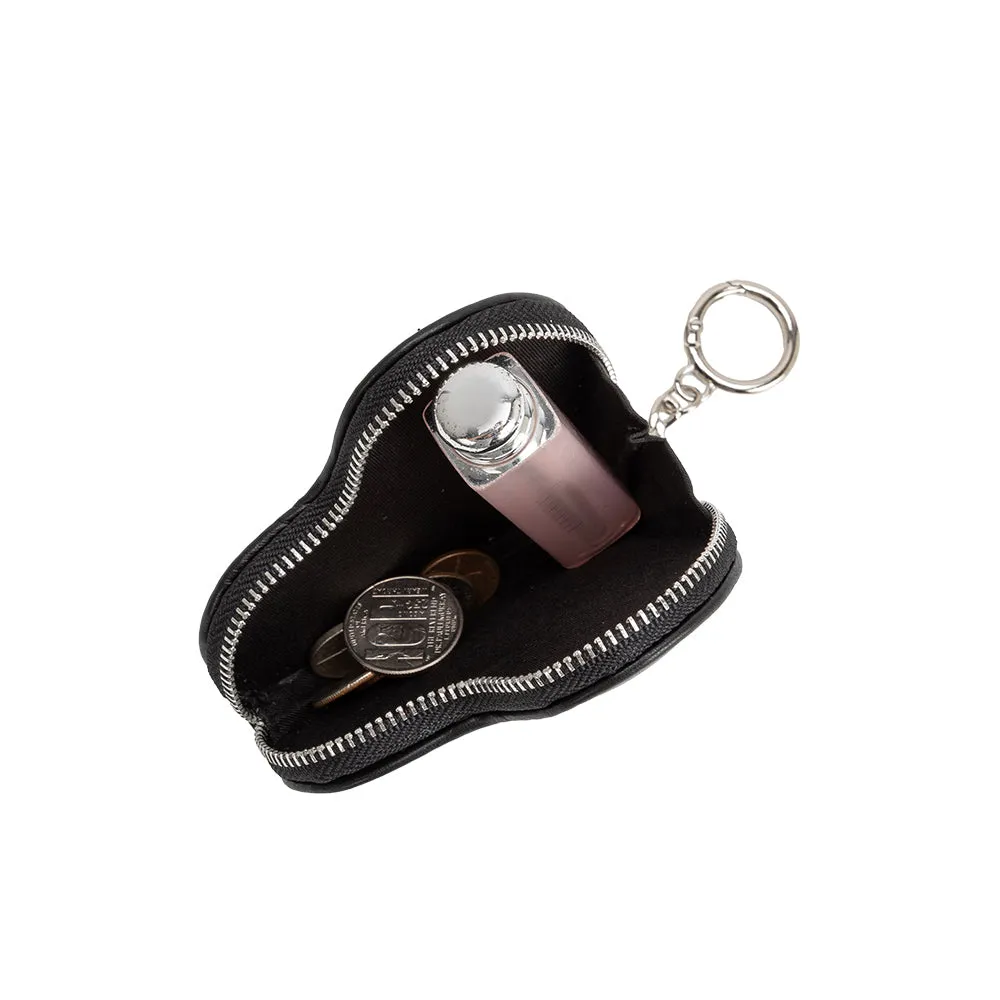 Puffy Polka Dot Heart White Vegan Bag Charm sold by Melie Bianco product image thumbnail 5