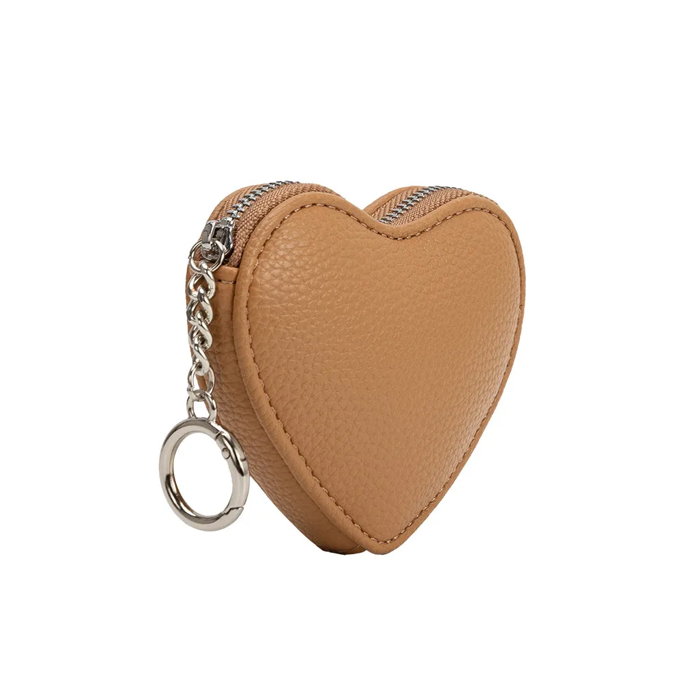 Puffy Heart Tan Vegan Bag Charm sold by Melie Bianco product image thumbnail 2