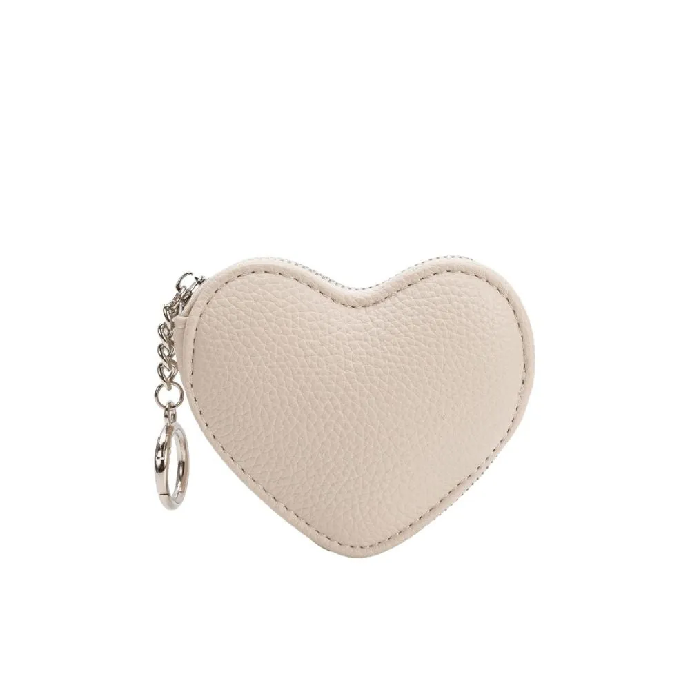 Puffy Heart Ivory Vegan Bag Charm sold by Melie Bianco