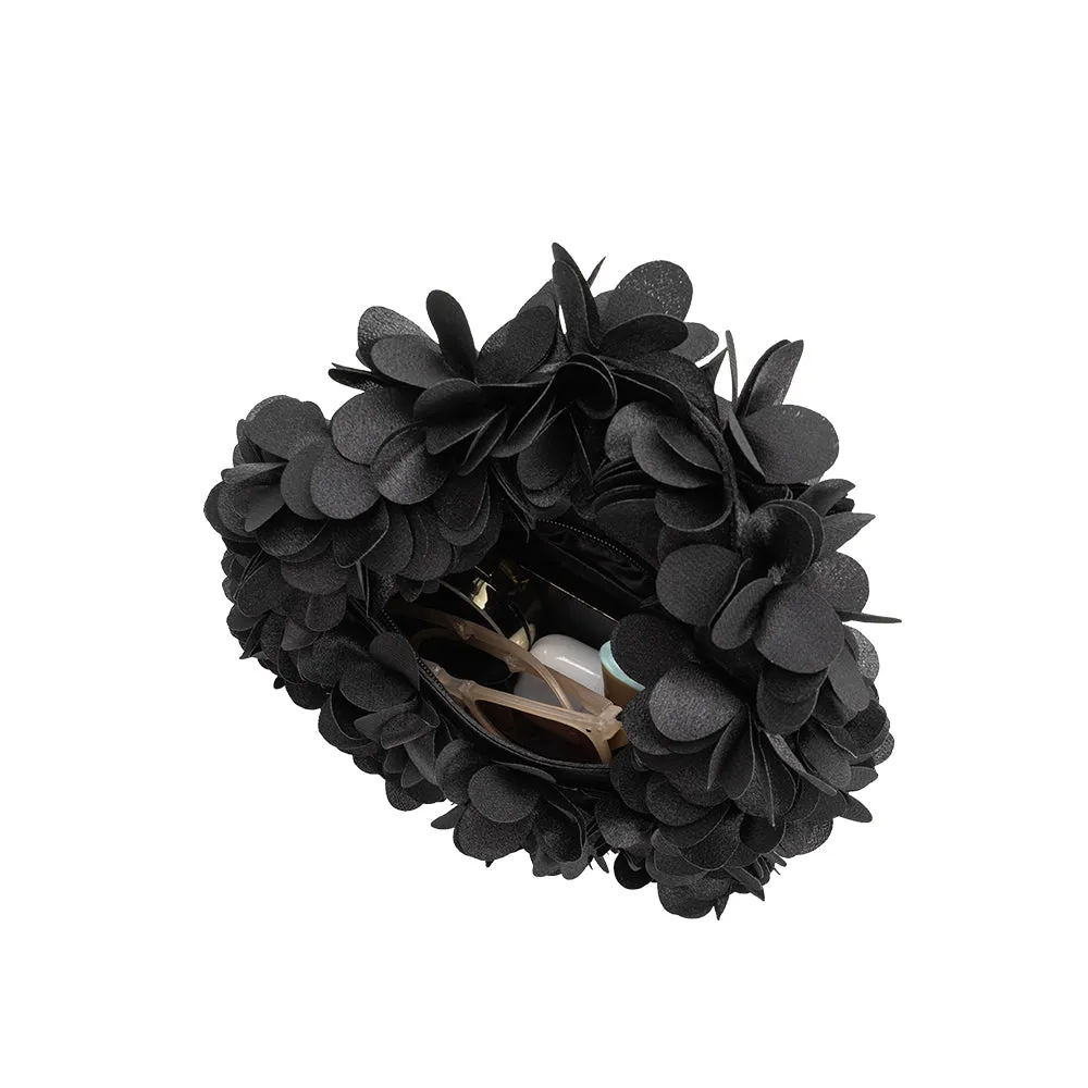 Bloom Fuchsia Vegan Satin Top Handle Bag sold by Melie Bianco product image thumbnail 5