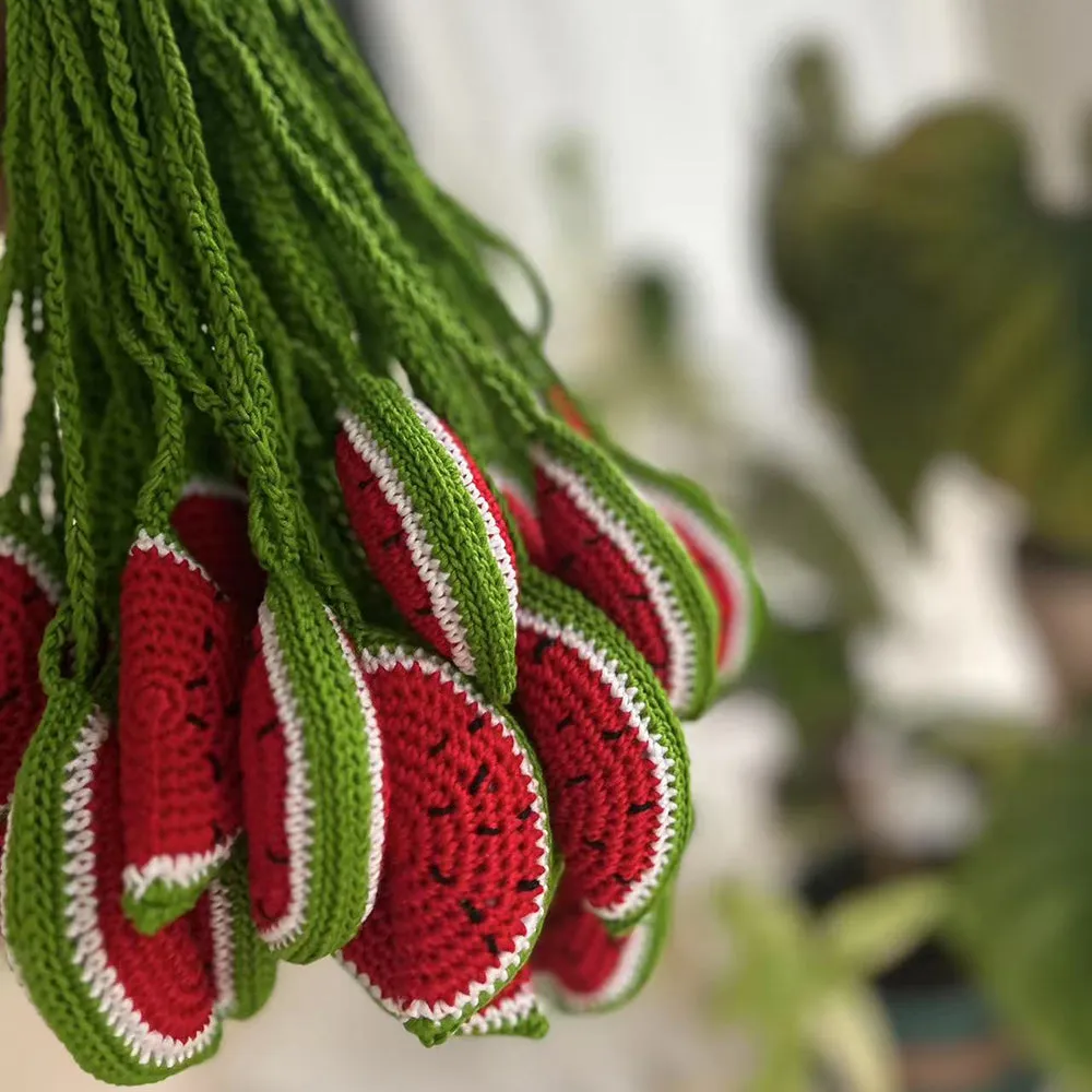 Watermelon Red Crochet Bag Charm sold by Melie Bianco product image thumbnail 2