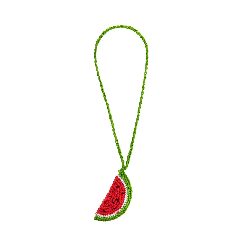 Watermelon Red Crochet Bag Charm sold by Melie Bianco