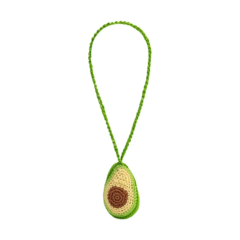 Avocado Green Crochet Bag Charm sold by Melie Bianco