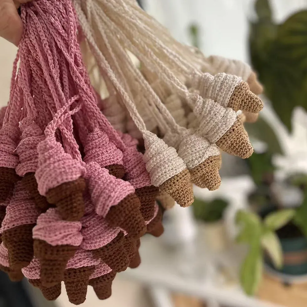 Ice Cream Pink Crochet Bag Charm sold by Melie Bianco product image thumbnail 2