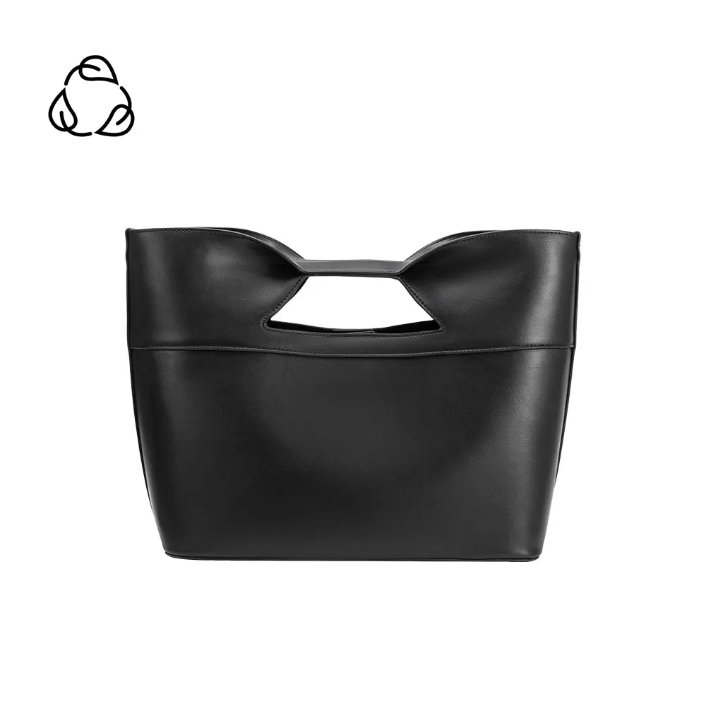 Jillian Black Recycled Vegan Tote Bag sold by Melie Bianco