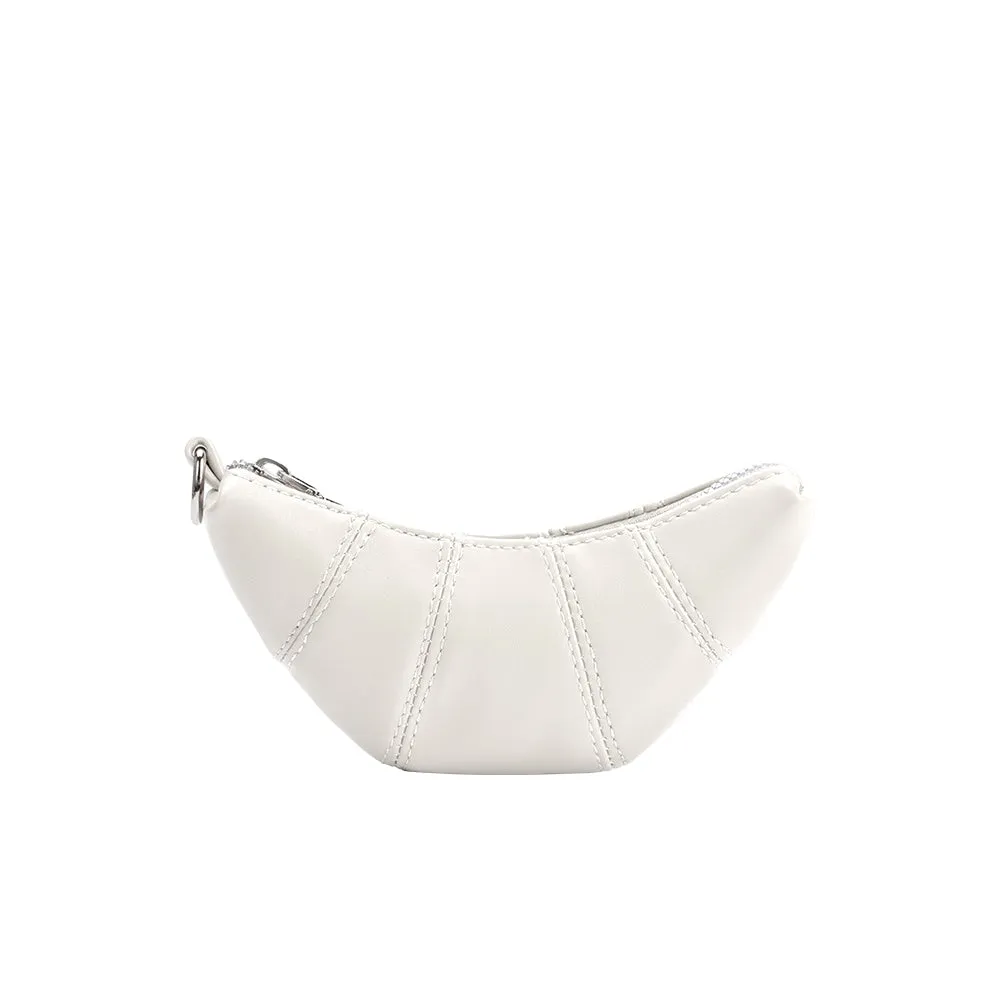 Croissant Mini White Vegan Bag Charm sold by Melie Bianco product image thumbnail 3