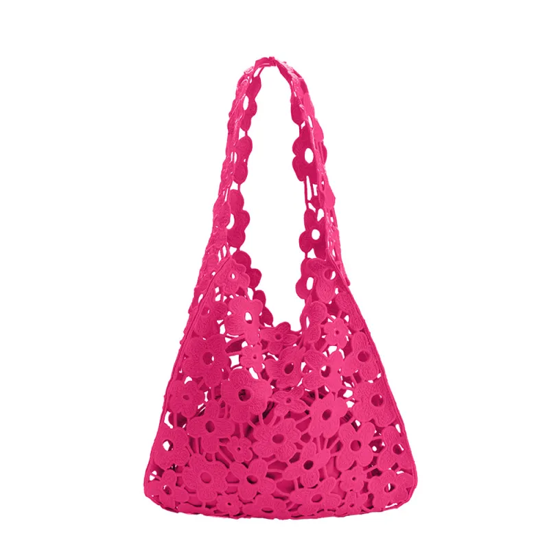 Aster Pink Floral Cotton Tote Bag sold by Melie Bianco