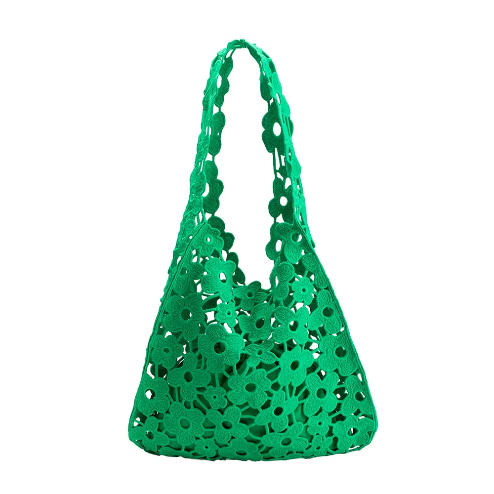 Aster Watermelon Floral Cotton Tote Bag sold by Melie Bianco