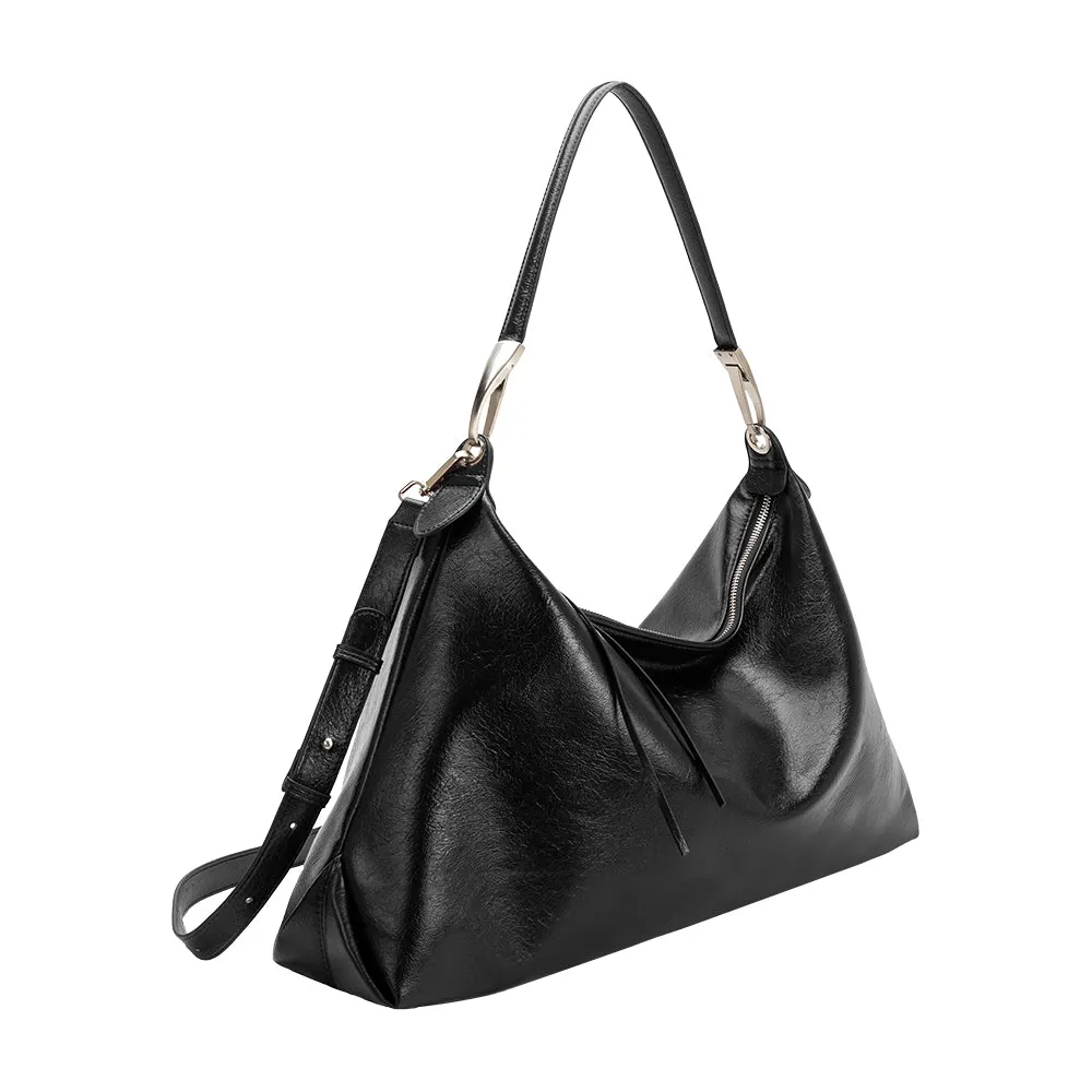 Charlie Black XL Recycled Vegan Tote Bag sold by Melie Bianco product image thumbnail 2