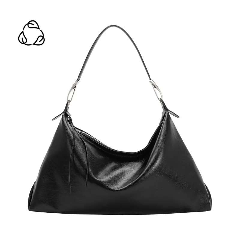 Charlie Black XL Recycled Vegan Tote Bag made by Melie Bianco