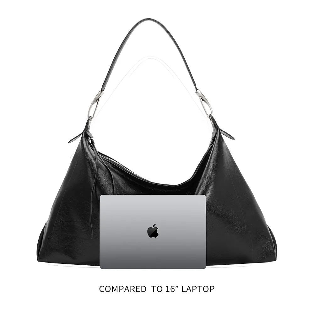 Charlie Black XL Recycled Vegan Tote Bag sold by Melie Bianco product image thumbnail 5