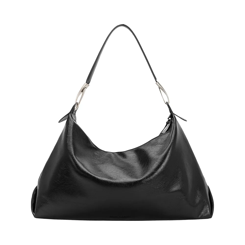 Charlie Black XL Recycled Vegan Tote Bag sold by Melie Bianco product image thumbnail 3