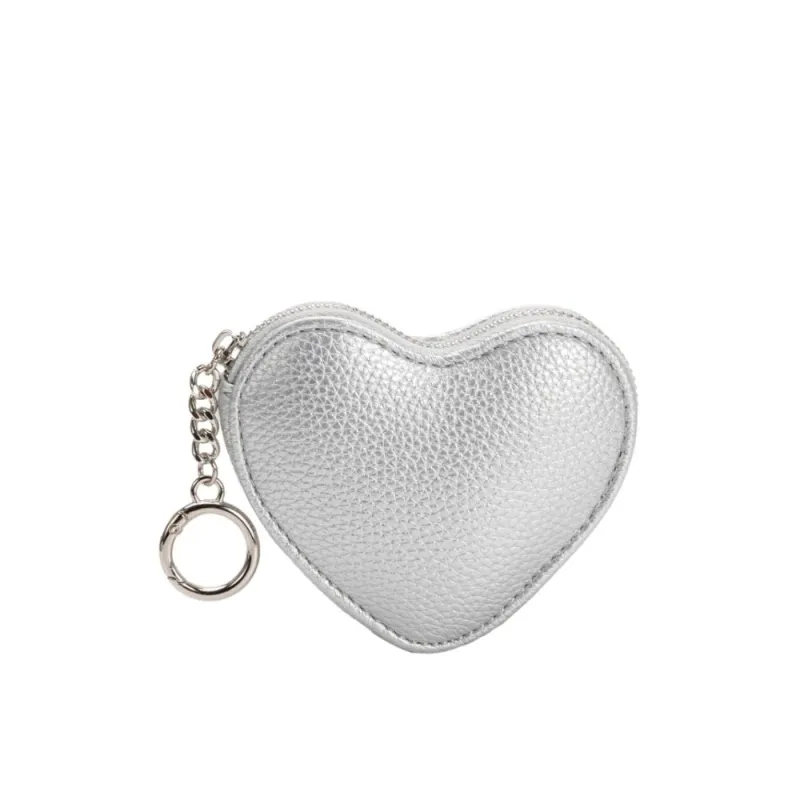 Puffy Heart Silver Vegan Bag Charm sold by Melie Bianco