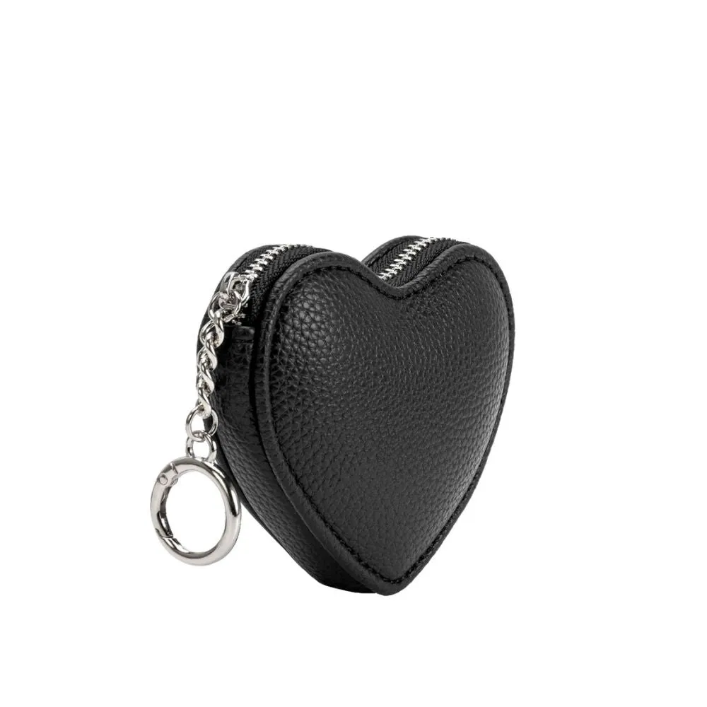 Puffy Heart Black Vegan Bag Charm sold by Melie Bianco product image thumbnail 2