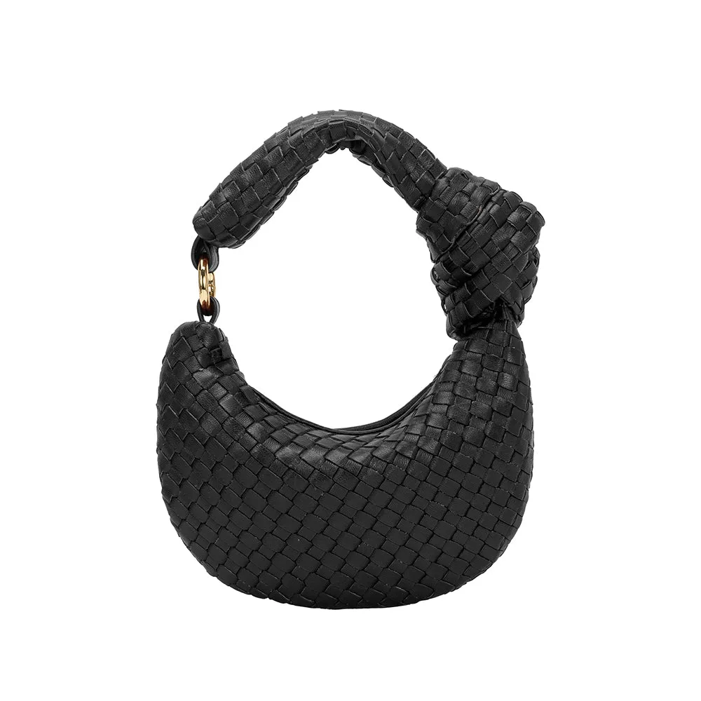 Brigitte Black Woven Charm sold by Melie Bianco product image thumbnail 3