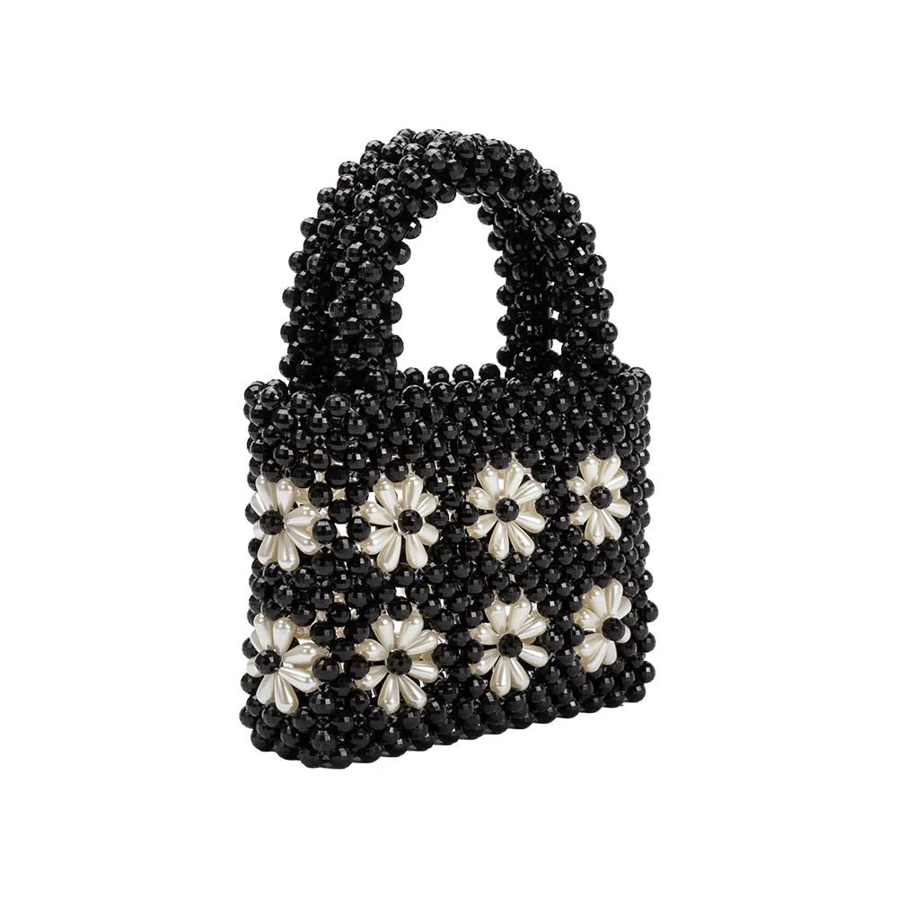 Selena Black Beaded Top Handle Bag sold by Melie Bianco product image thumbnail 2