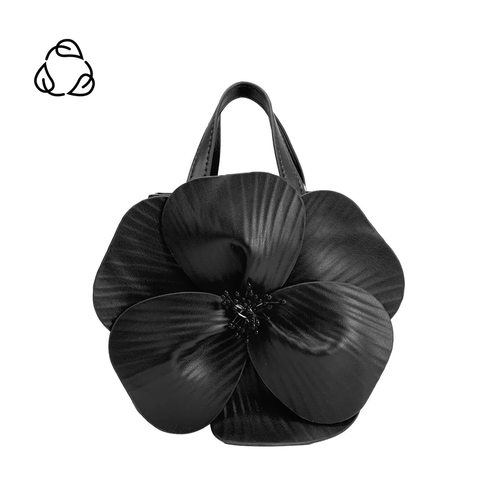 Monroe Black Flower Top Handle Bag sold by Melie Bianco