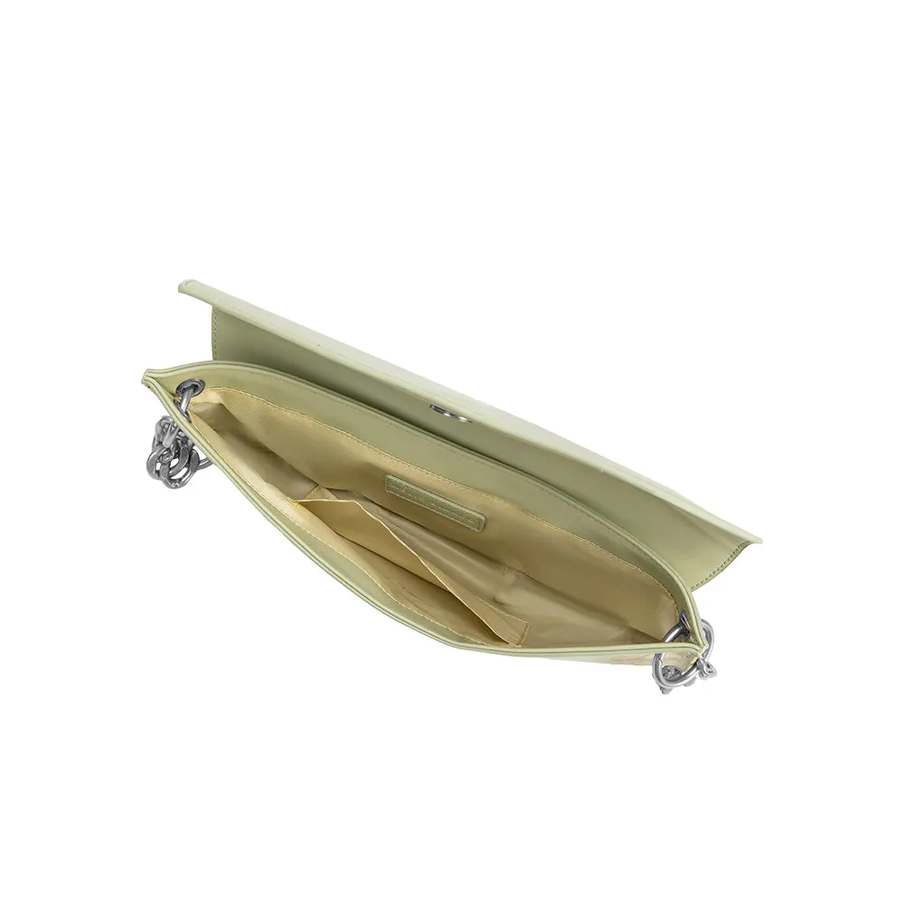 Gabrielle Pistachio Recycled Vegan Shoulder Bag sold by Melie Bianco product image thumbnail 4