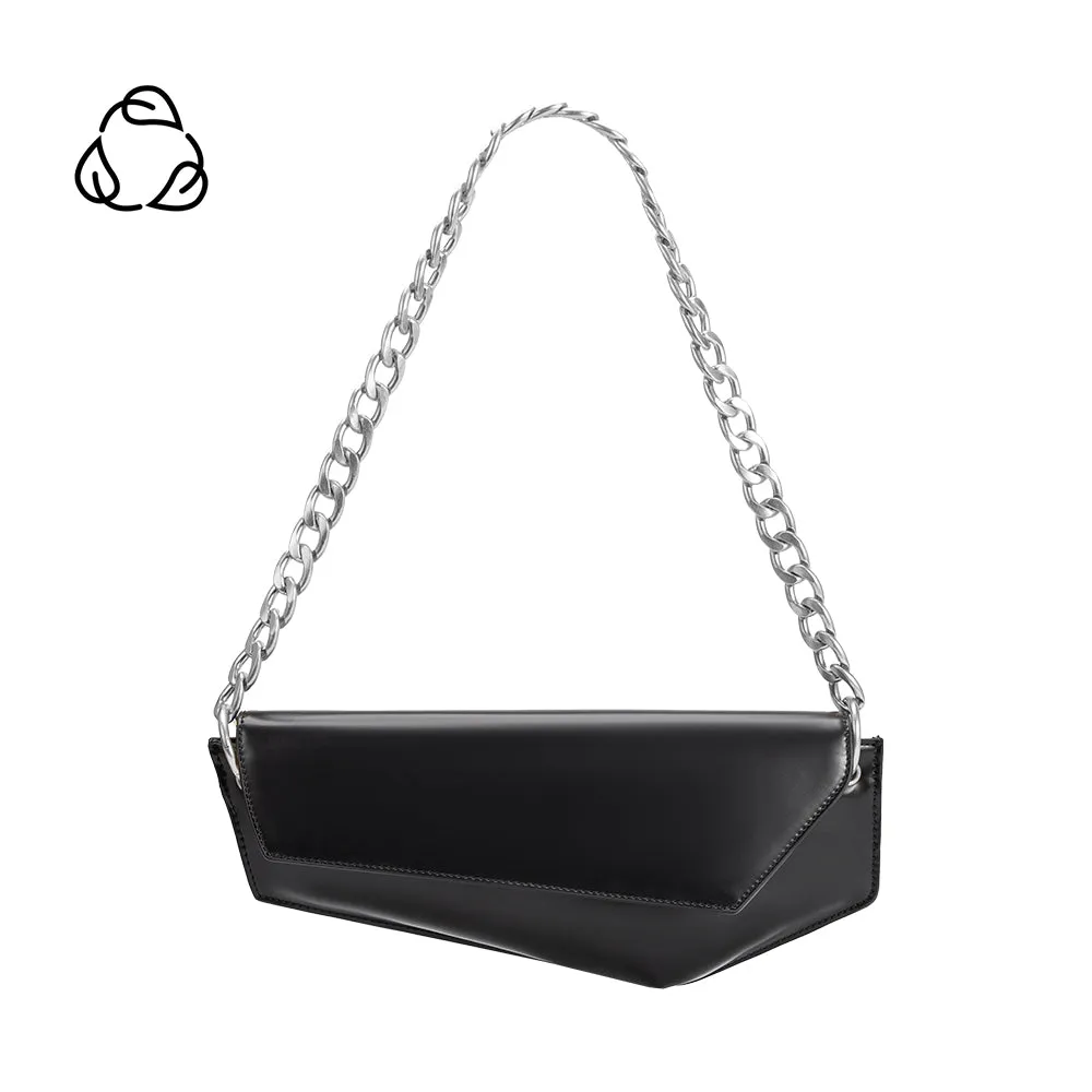 Gabrielle Black Recycled Vegan Shoulder Bag sold by Melie Bianco