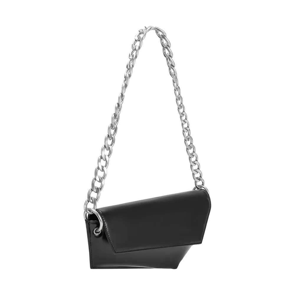 Gabrielle Black Recycled Vegan Shoulder Bag sold by Melie Bianco product image thumbnail 2