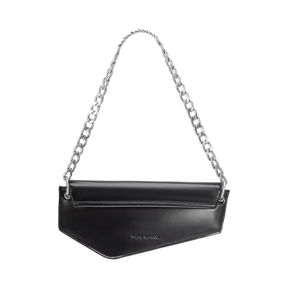 Gabrielle Black Recycled Vegan Shoulder Bag sold by Melie Bianco product image thumbnail 3