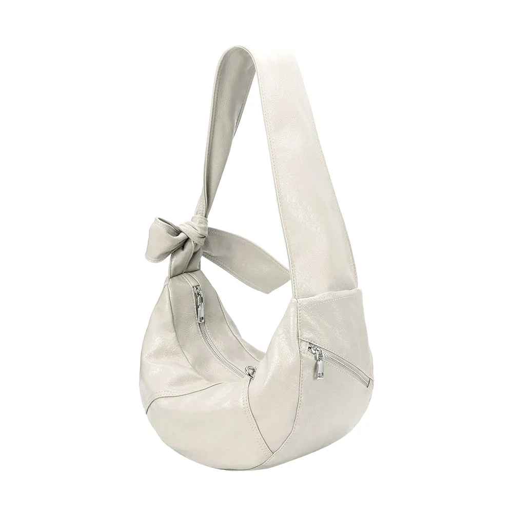 Bambi Ivory Vegan Leather Shoulder Bag sold by Melie Bianco product image thumbnail 2