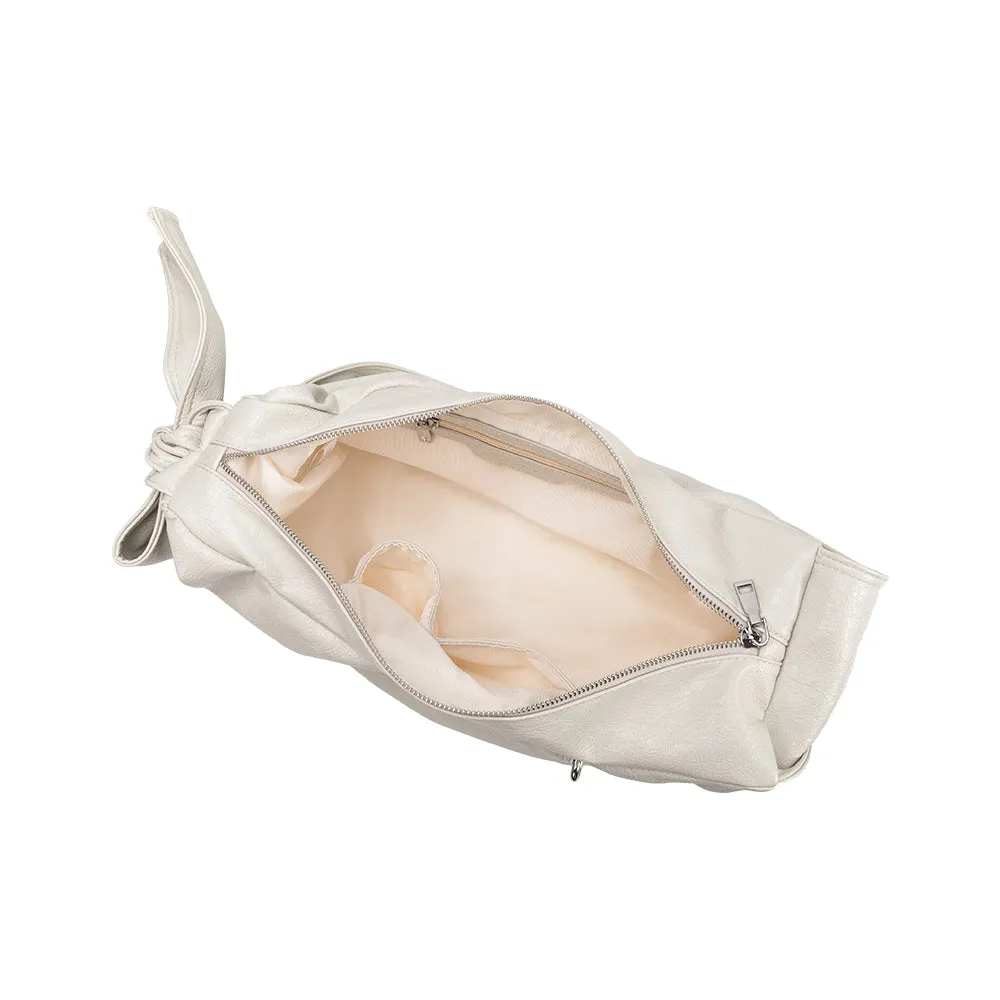 Bambi Ivory Vegan Leather Shoulder Bag sold by Melie Bianco product image thumbnail 4