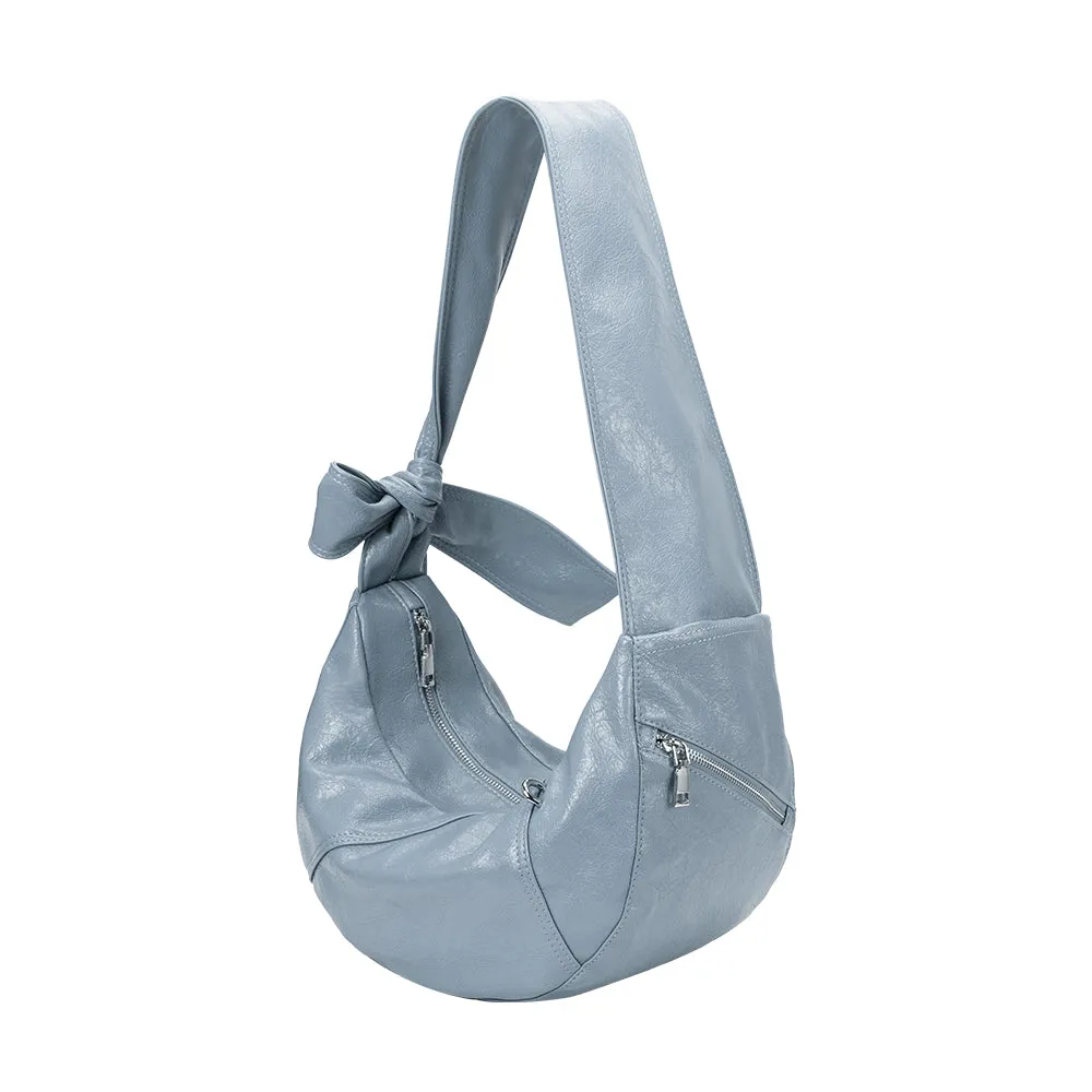 Bambi Blue Vegan Leather Shoulder Bag sold by Melie Bianco product image thumbnail 2
