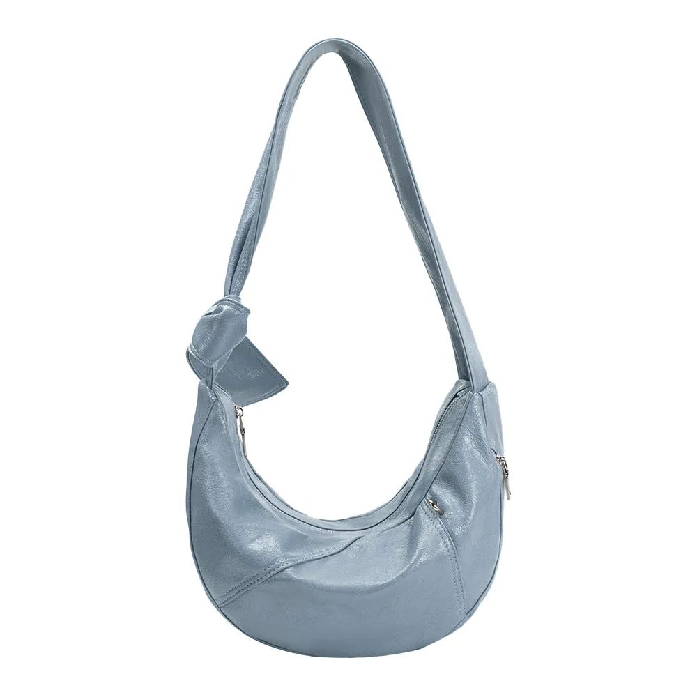Bambi Blue Vegan Leather Shoulder Bag sold by Melie Bianco