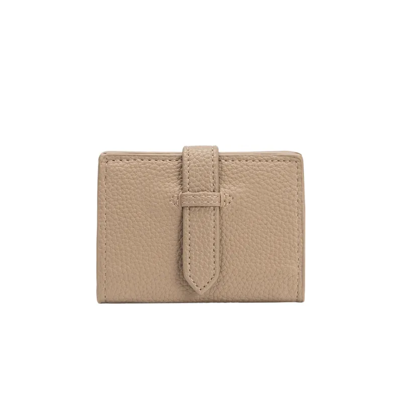 Pria Taupe Vegan Leather Wallet sold by Melie Bianco