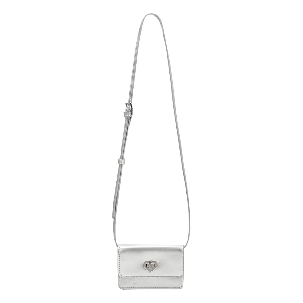 Hart Silver Vegan Leather Card Holder sold by Melie Bianco