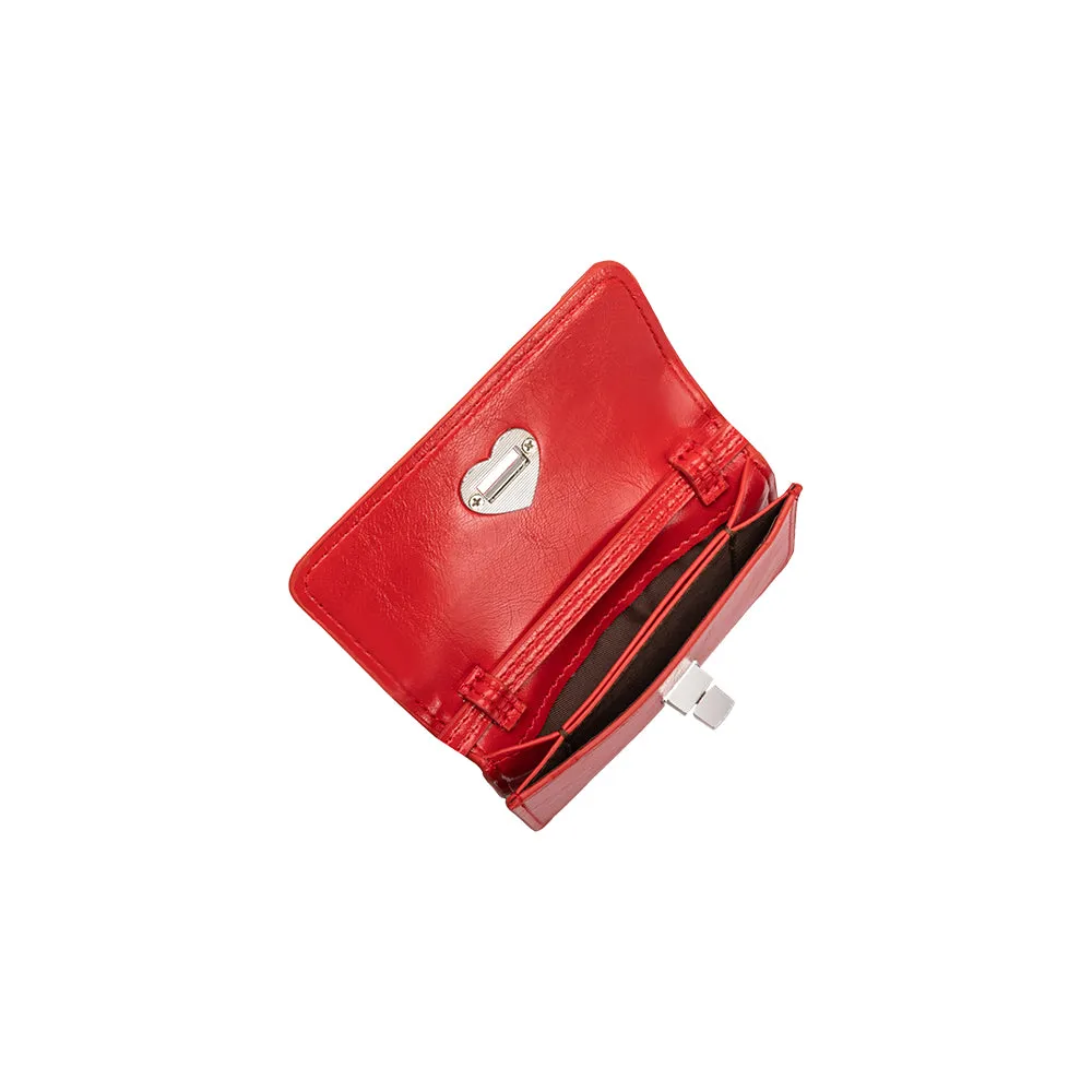 Hart Red Vegan Leather Card Holder sold by Melie Bianco product image thumbnail 4
