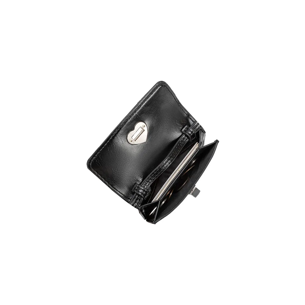 Hart Black Vegan Leather Card Holder sold by Melie Bianco product image thumbnail 5