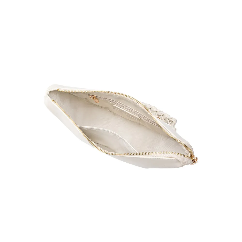 Audrina Ivory Recycled Vegan Crossbody Bag sold by Melie Bianco product image thumbnail 4