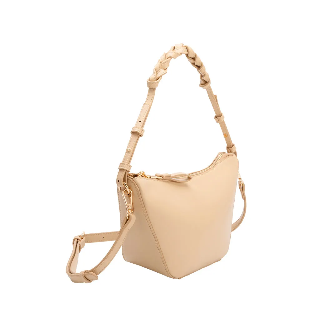 Audrina Nude Recycled Vegan Crossbody Bag sold by Melie Bianco product image thumbnail 2