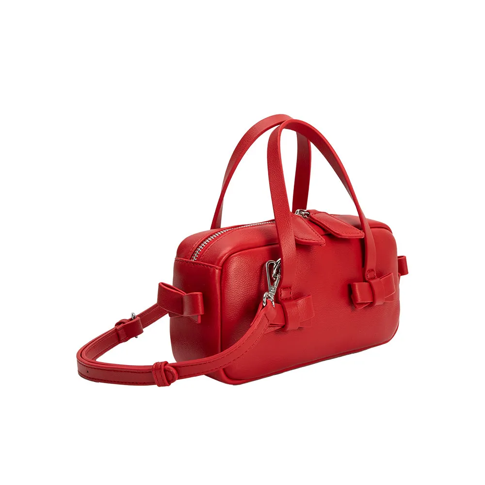 Dionne Red Recycled Vegan Crossbody Bag sold by Melie Bianco product image thumbnail 2