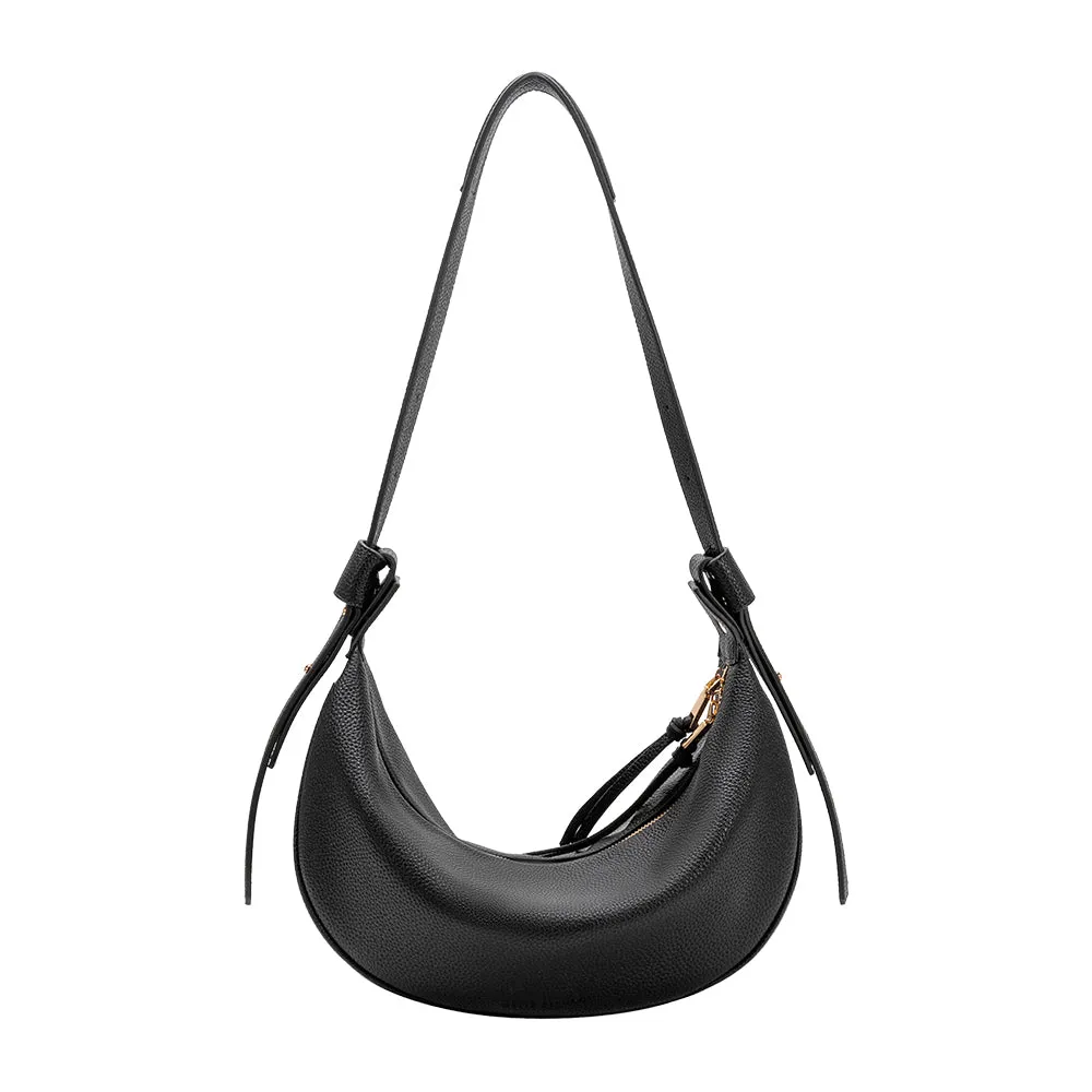 Hayden Black Recycled Vegan Crossbody Bag sold by Melie Bianco product image thumbnail 4