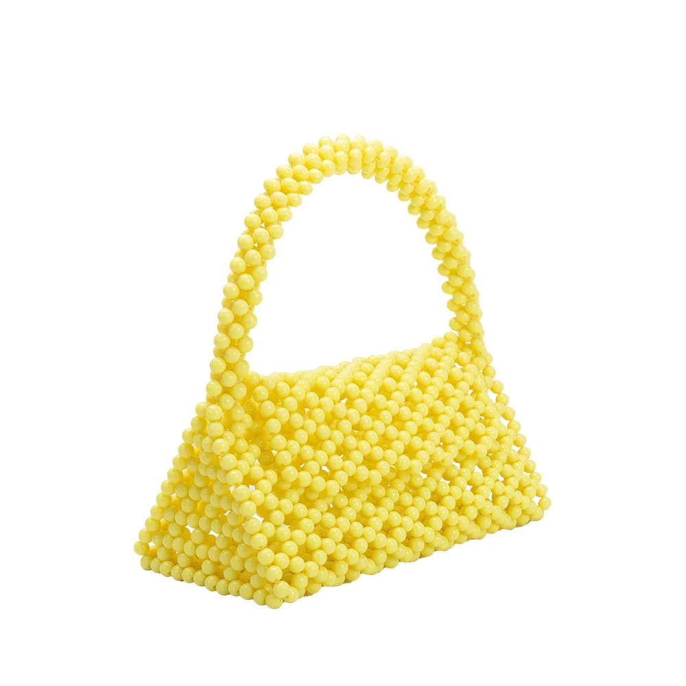 Morgan Yellow Beaded Top Handle Bag sold by Melie Bianco product image thumbnail 2
