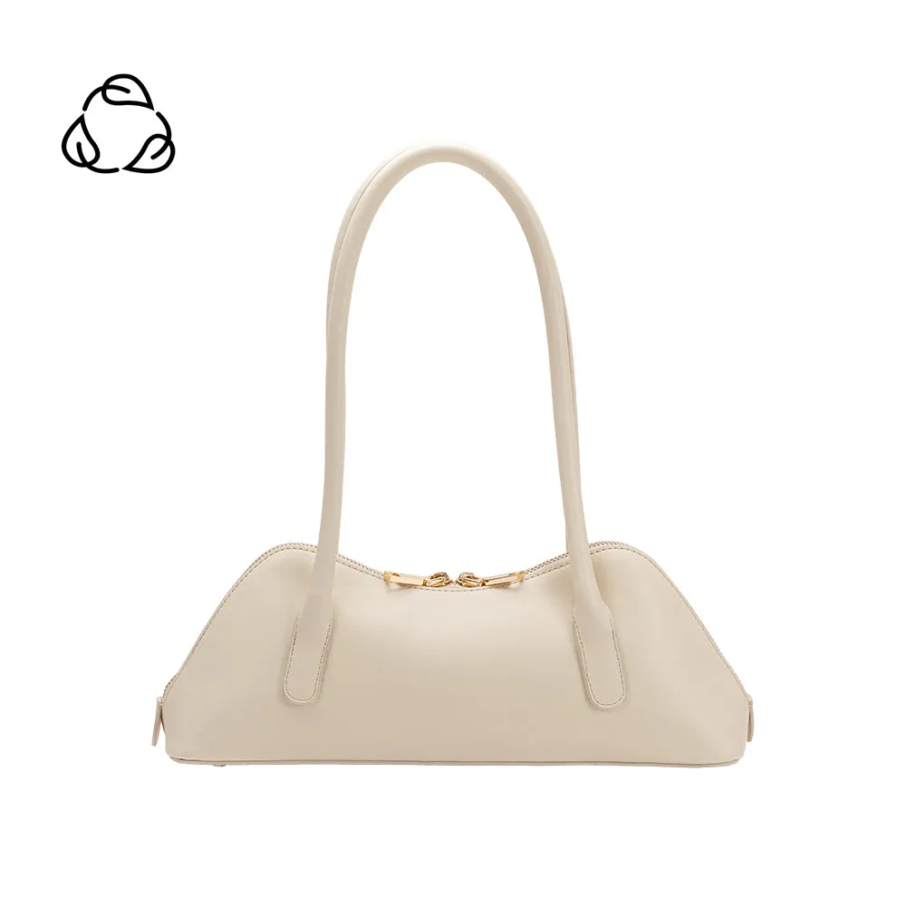 Dakota Ivory Recycled Vegan Shoulder Bag sold by Melie Bianco